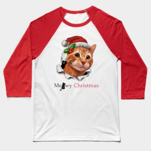 MEOWY CHRISTMAS Baseball T-Shirt